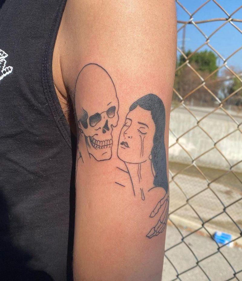 30 Unique Kiss of Death Tattoos You Must Try