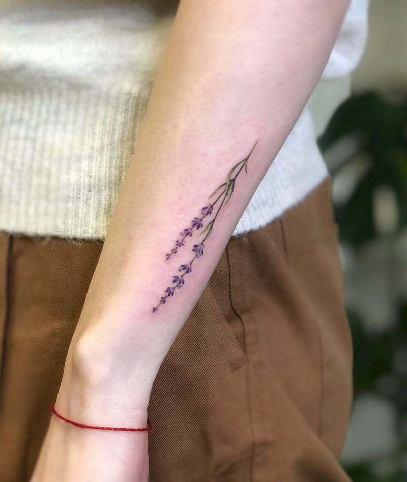 30 Elegant Lavender Tattoos You Can Copy