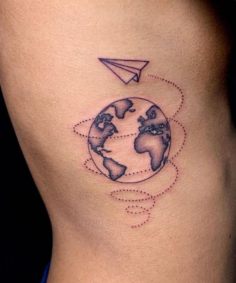 30 Unique Paper Plane Tattoos You Can Copy