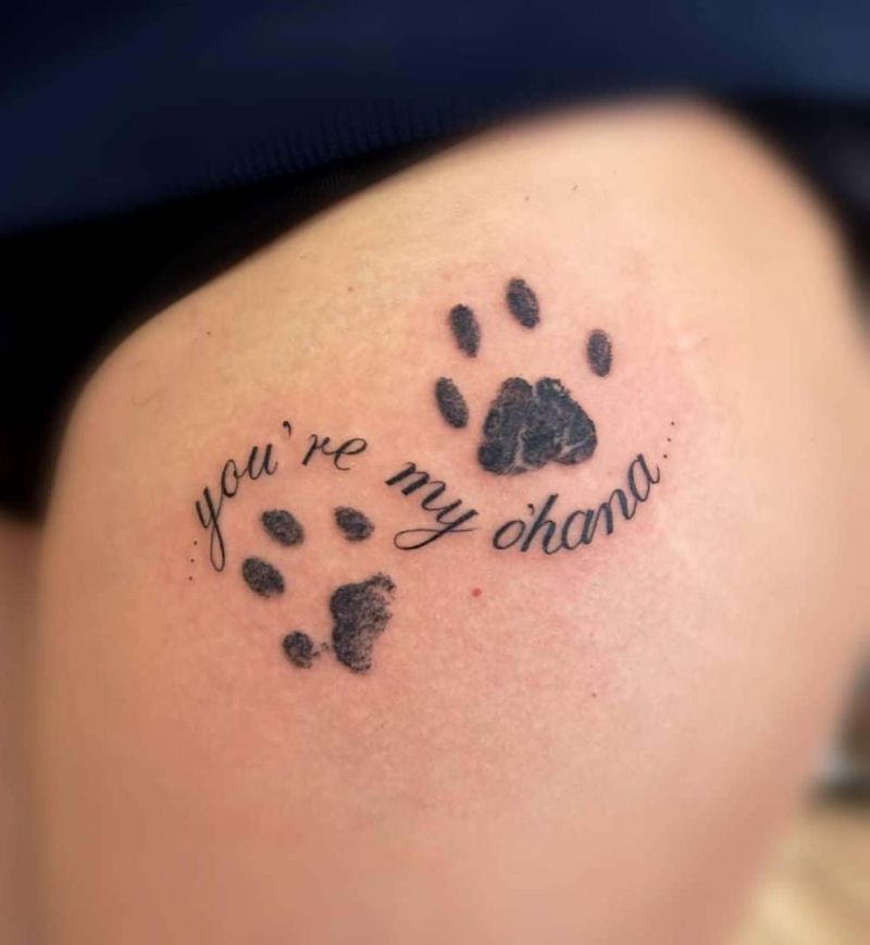 30 Unique Paw Print Tattoos You Must Try