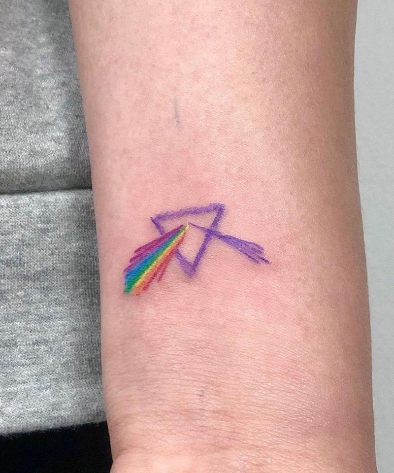 30 Elegant Prism Tattoos You Must Try