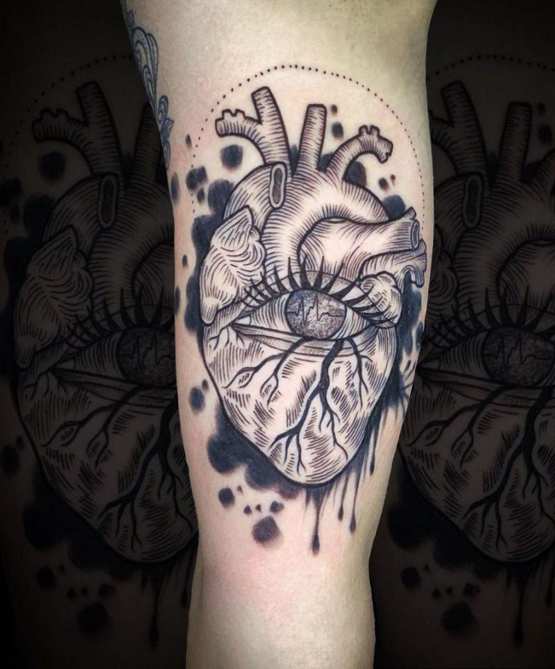 30 Unique Anatomical Heart Tattoos For Your Next Ink