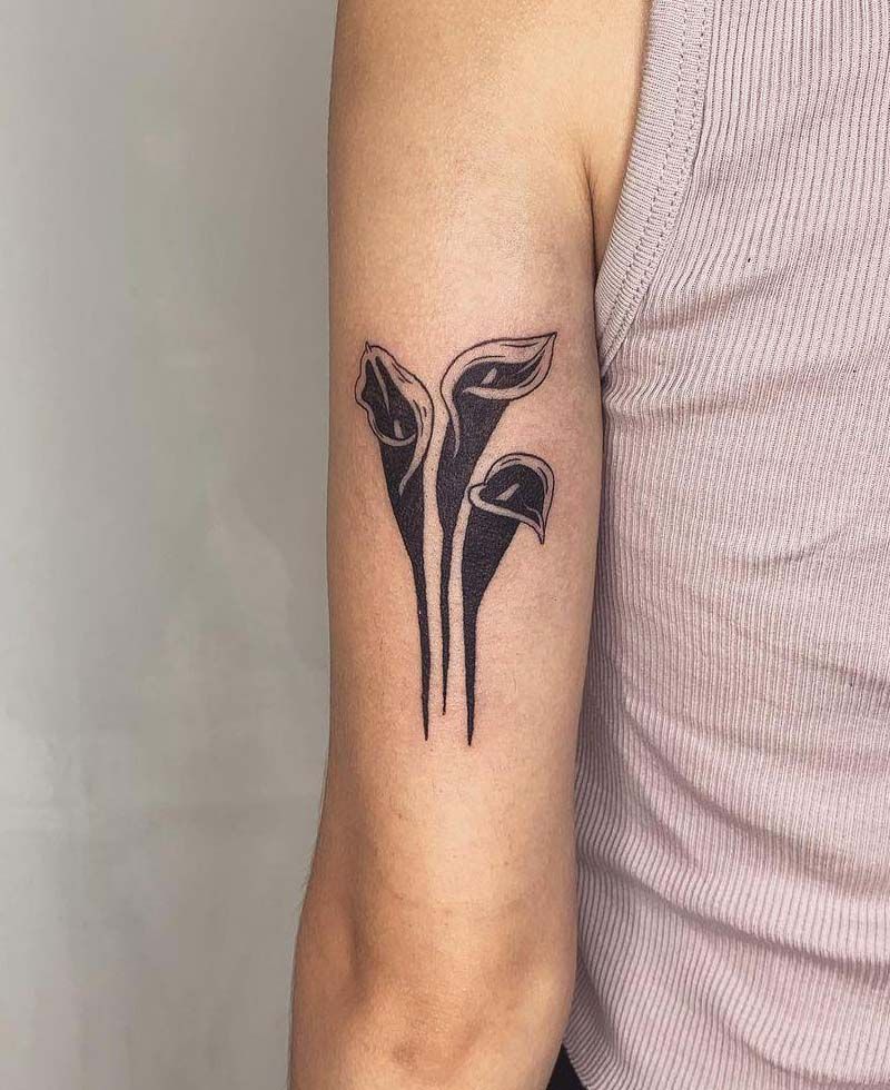 30 Pretty Calla Lily Tattoos Make You Attractive