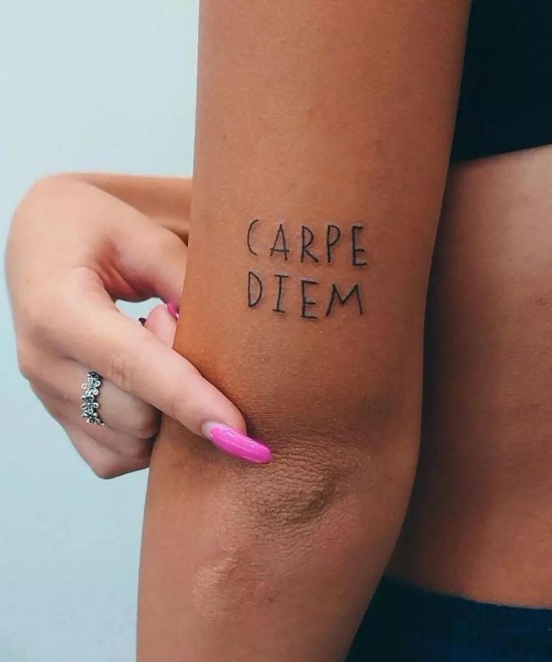 30 Unique Carpe Diem Tattoos You Must Love