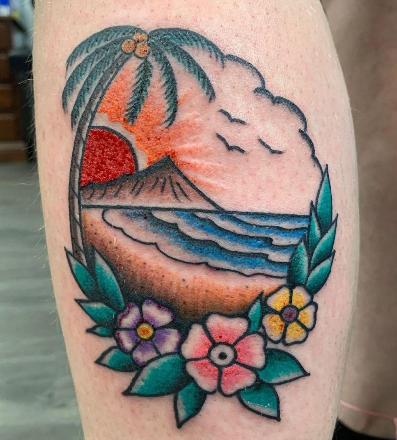 30 Pretty Island Tattoos to Inspire You