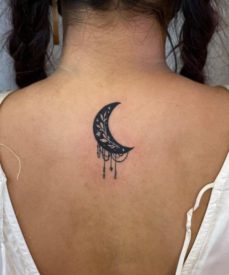 30 Pretty Moon Flower Tattoos You Will Love