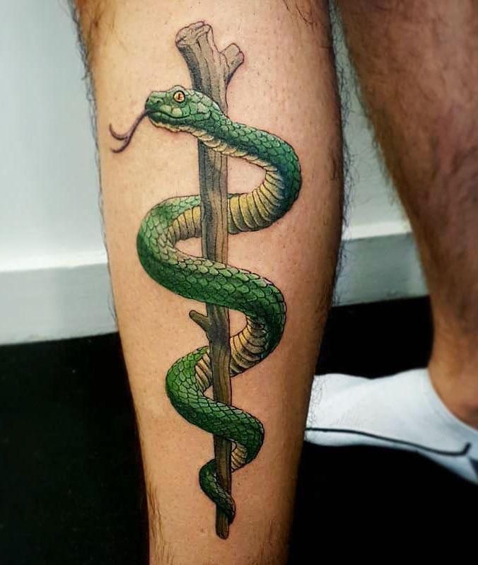 30 Unique Asclepius Tattoos You Must See