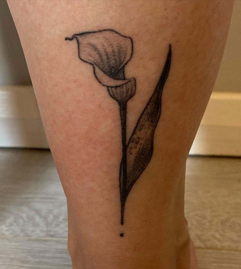 30 Pretty Calla Lily Tattoos Make You Attractive