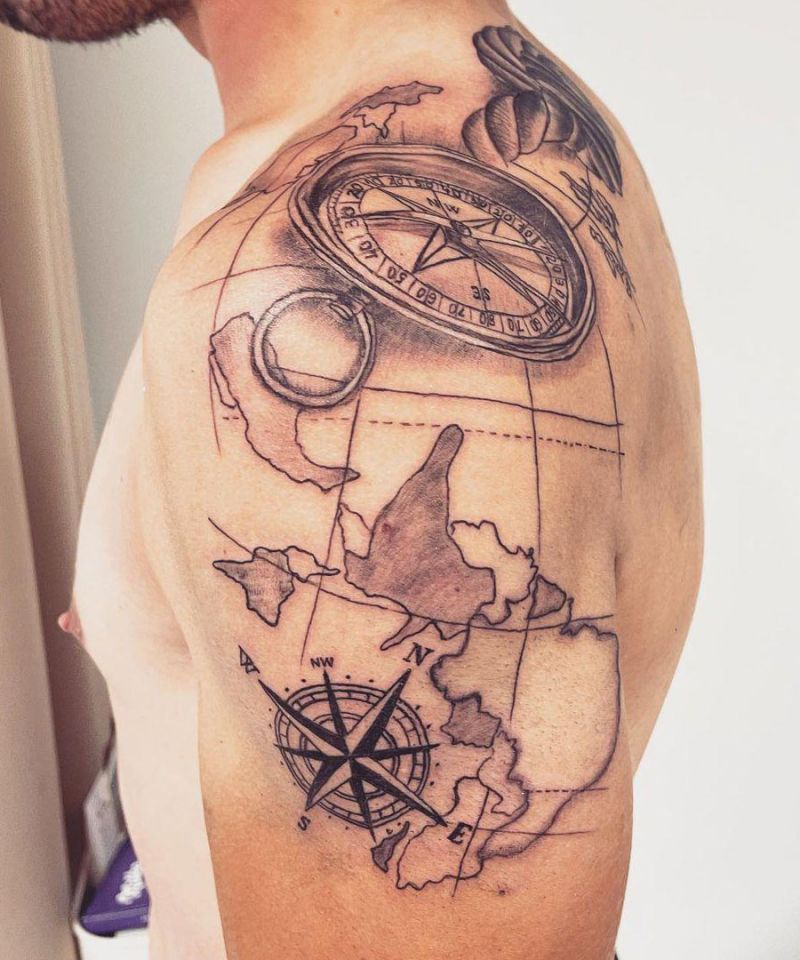 30 Unique Compass Tattoos You Must Try