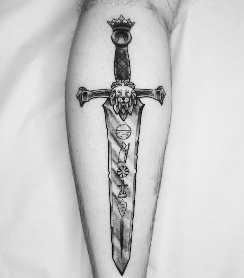 30 Pretty Excalibur Tattoos You Must Try