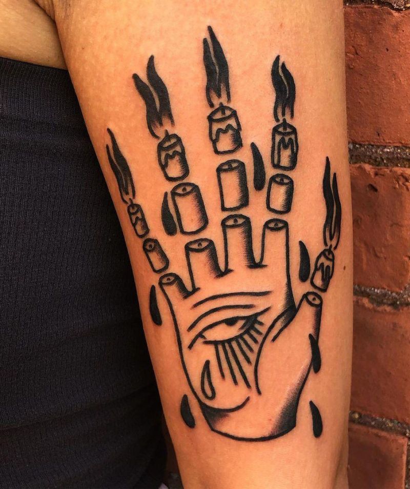 30 Unique Hand of Glory Tattoos to Inspire You