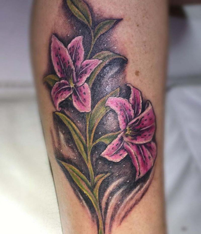 30 Elegant Stargazer Lily Tattoos You Will Love