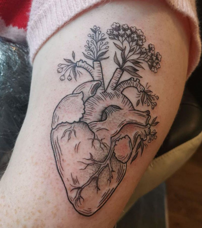 30 Unique Anatomical Heart Tattoos For Your Next Ink