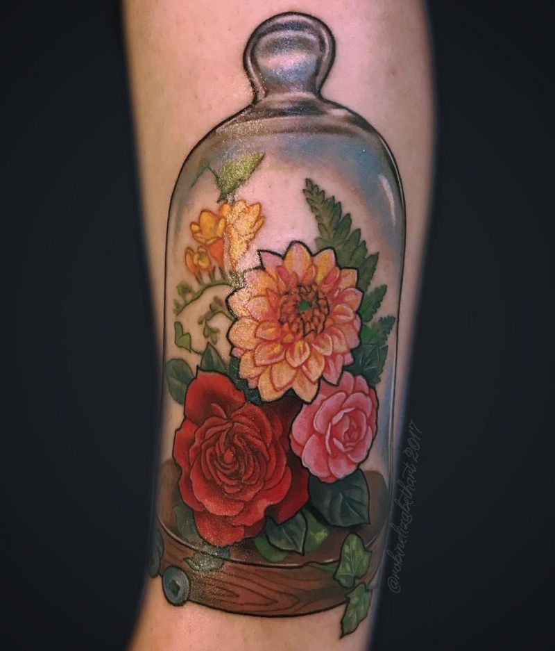 30 Unique Bell Jar Tattoos You Must Try