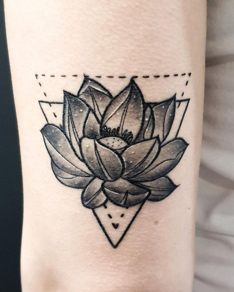 30 Unique Black Lotus Tattoos You Must Love