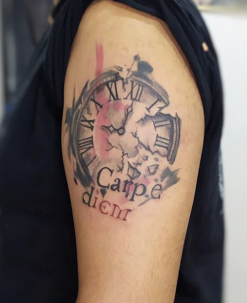 30 Unique Carpe Diem Tattoos You Must Love