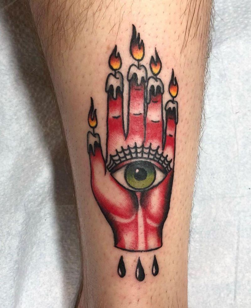 30 Unique Hand of Glory Tattoos to Inspire You