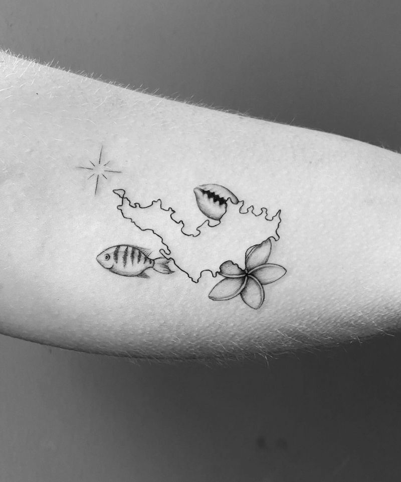 30 Pretty Island Tattoos to Inspire You