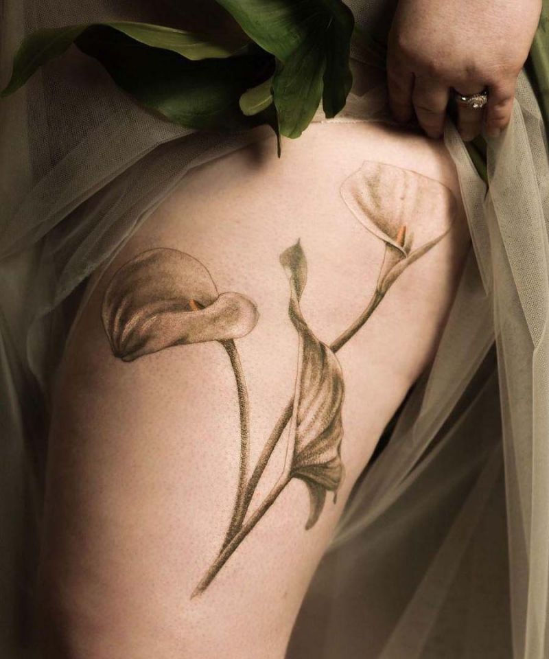 30 Pretty Calla Lily Tattoos Make You Attractive