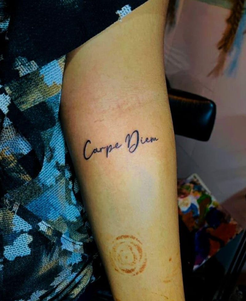 30 Unique Carpe Diem Tattoos You Must Love