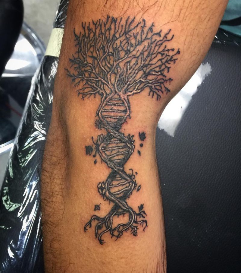 30 Unique DNA Tree Tattoos You Can Copy