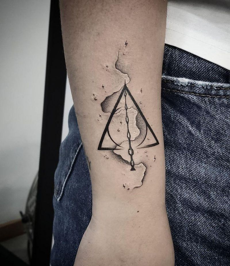 30 Unique Deathly Hallows Tattoos for Your Inspiration