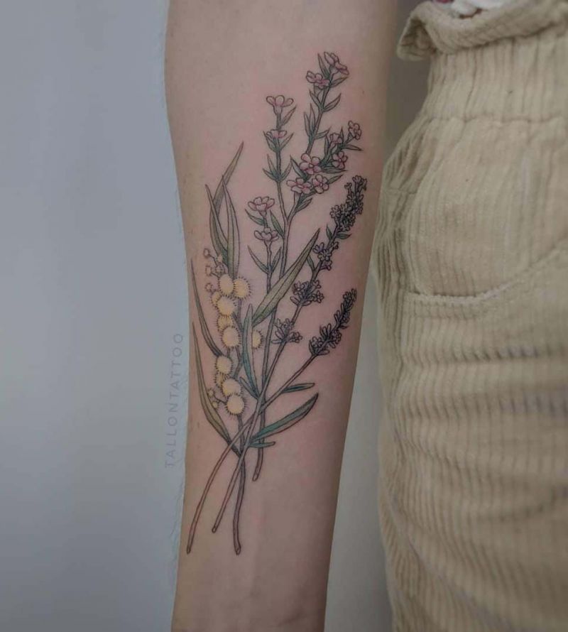 30 Elegant Lavender Tattoos You Can Copy