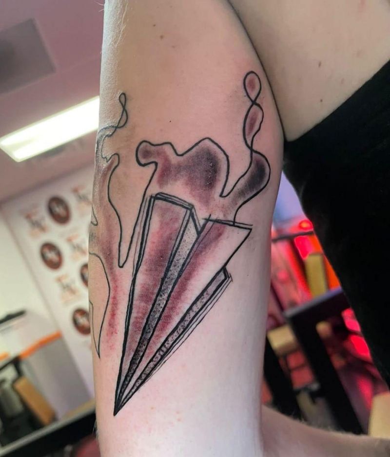 30 Unique Paper Plane Tattoos You Can Copy