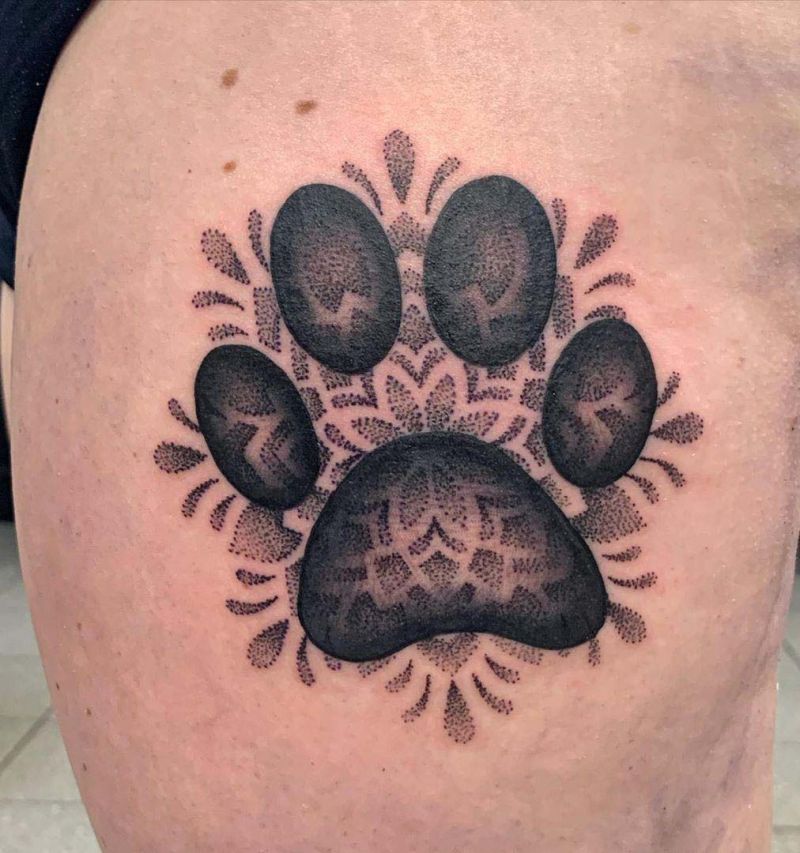 30 Unique Paw Print Tattoos You Must Try