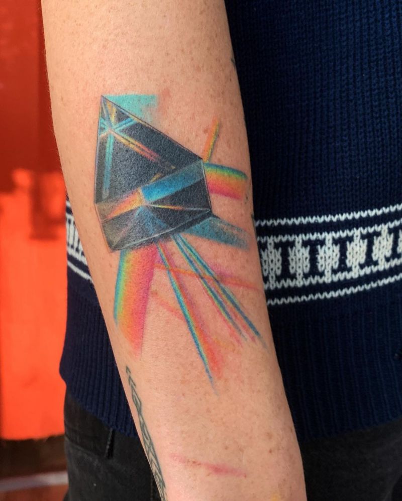 30 Elegant Prism Tattoos You Must Try