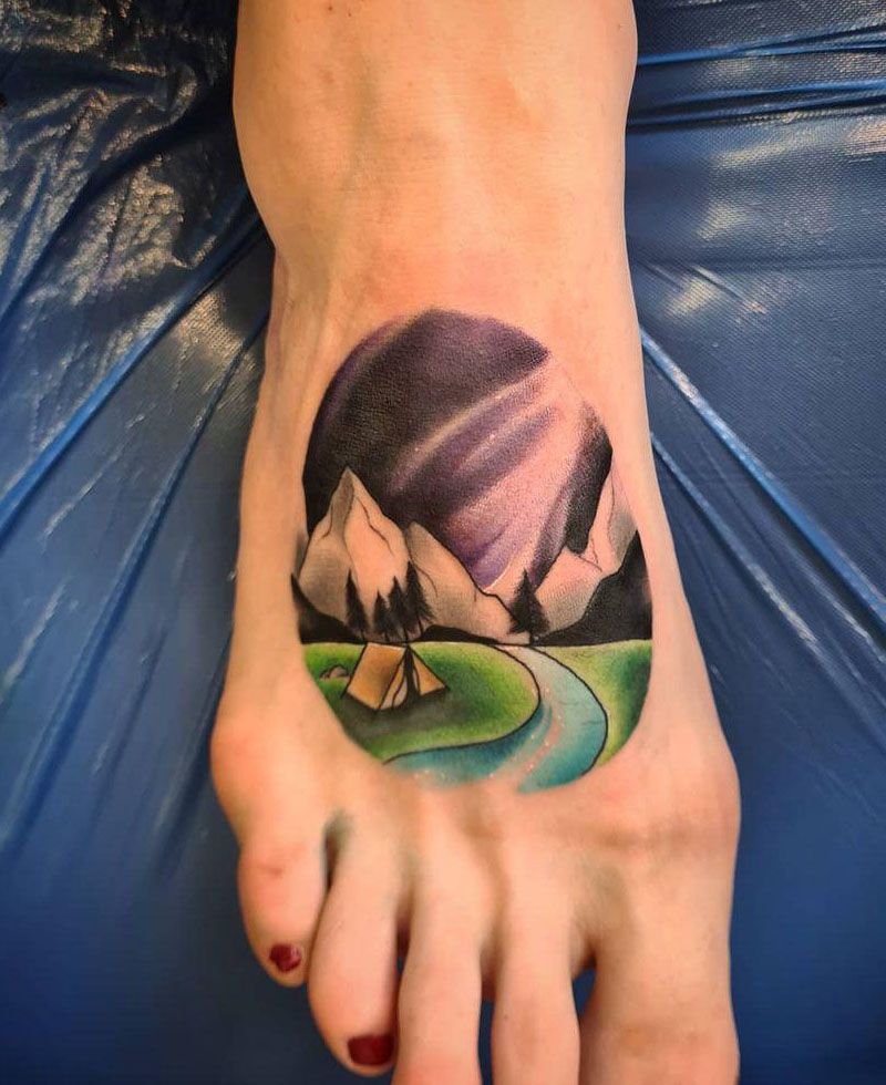 30 Pretty Tent Tattoos You Must Love