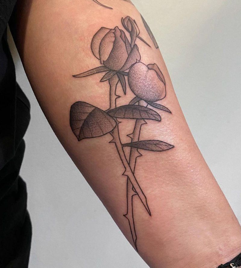 30 Unique Wild Rose Tattoos to Inspire You