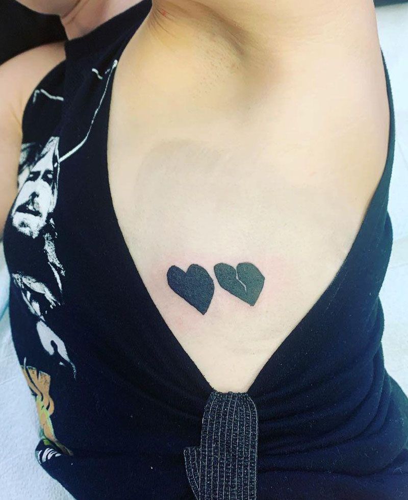 30 Unique Black Heart Tattoos You Can Copy