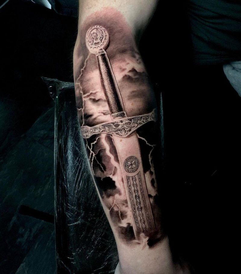 30 Pretty Excalibur Tattoos You Must Try