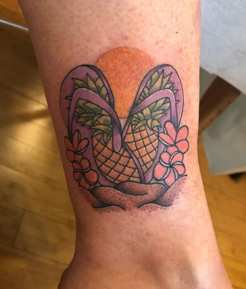 30 Unique Flip Flop Tattoos You Will Love