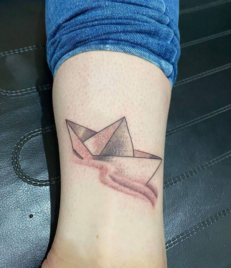 30 Unique Paper Boat Tattoos You Must Try