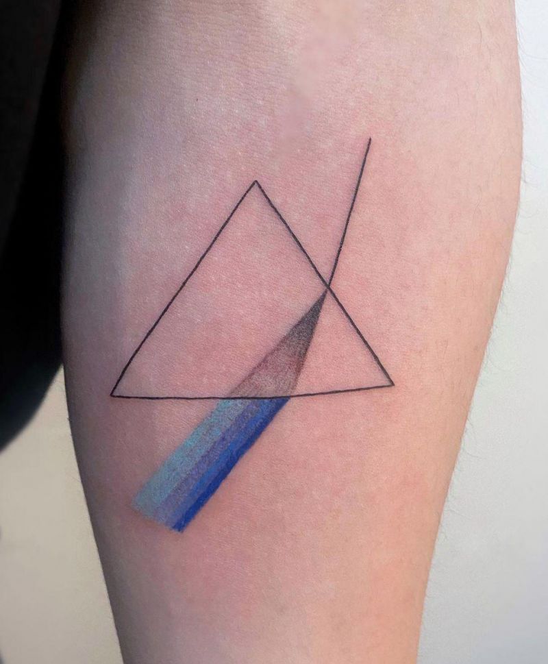 30 Elegant Prism Tattoos You Must Try