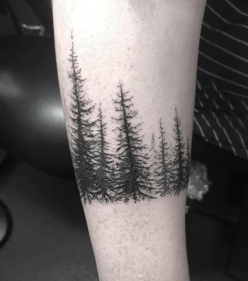 30 Pretty Treeline Tattoos to Inspire You