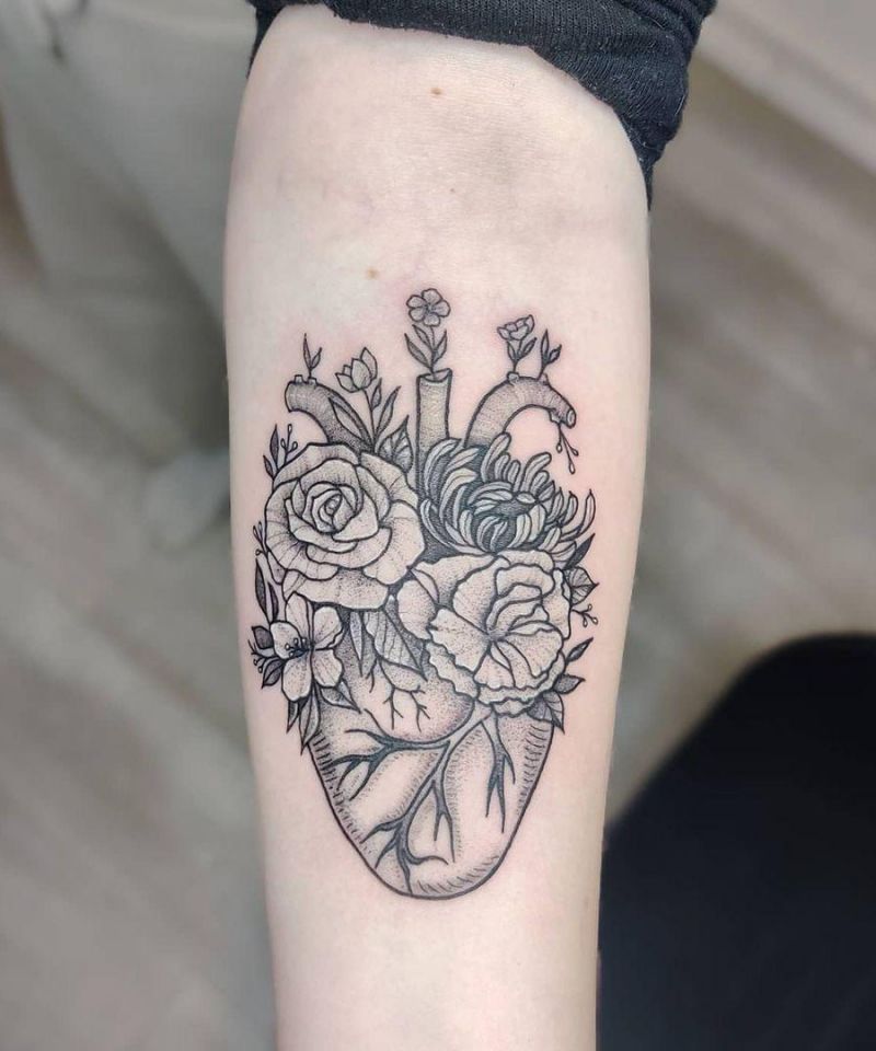 30 Unique Anatomical Heart Tattoos For Your Next Ink