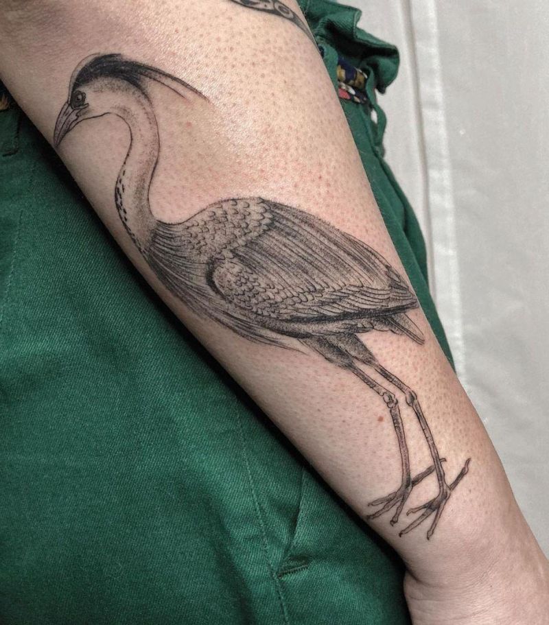 30 Pretty Blue Heron Tattoos You Must Love