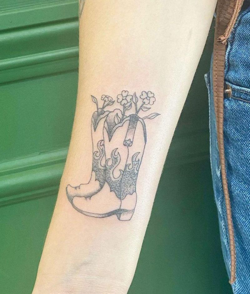 30 Unique Boot Tattoos You Will Love