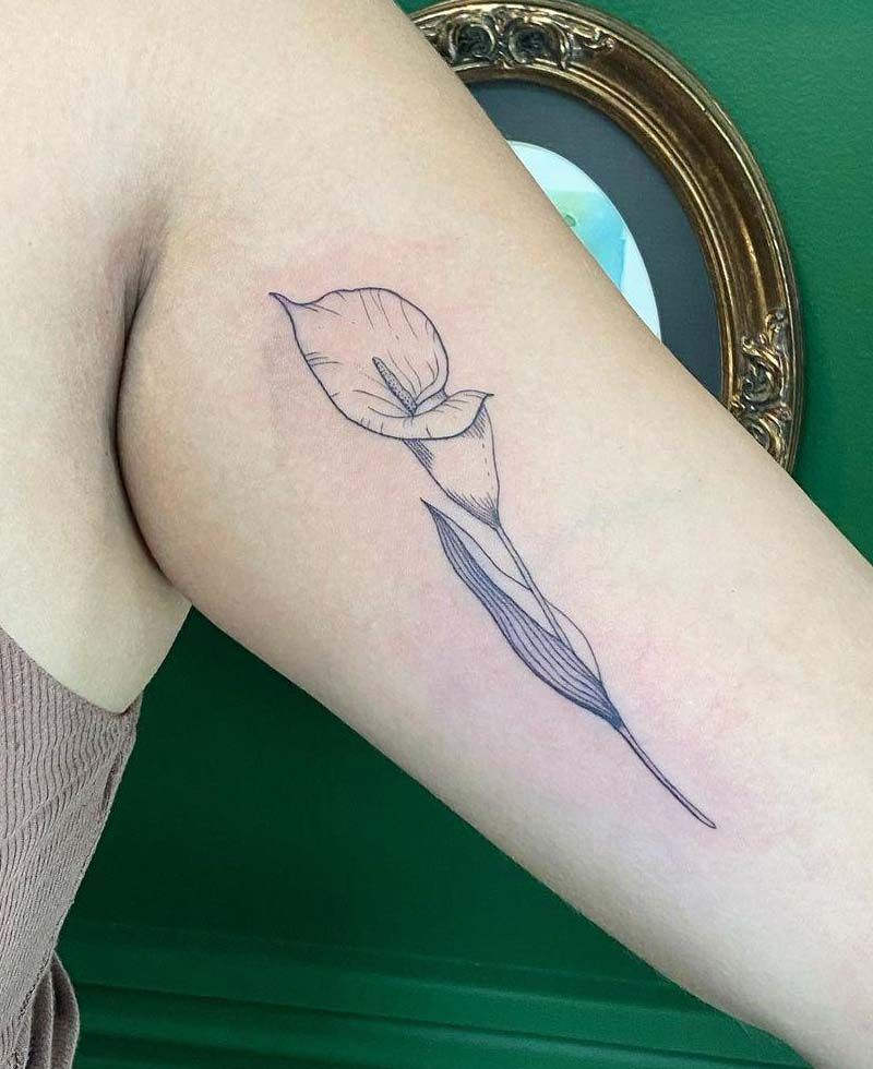 30 Pretty Calla Lily Tattoos Make You Attractive