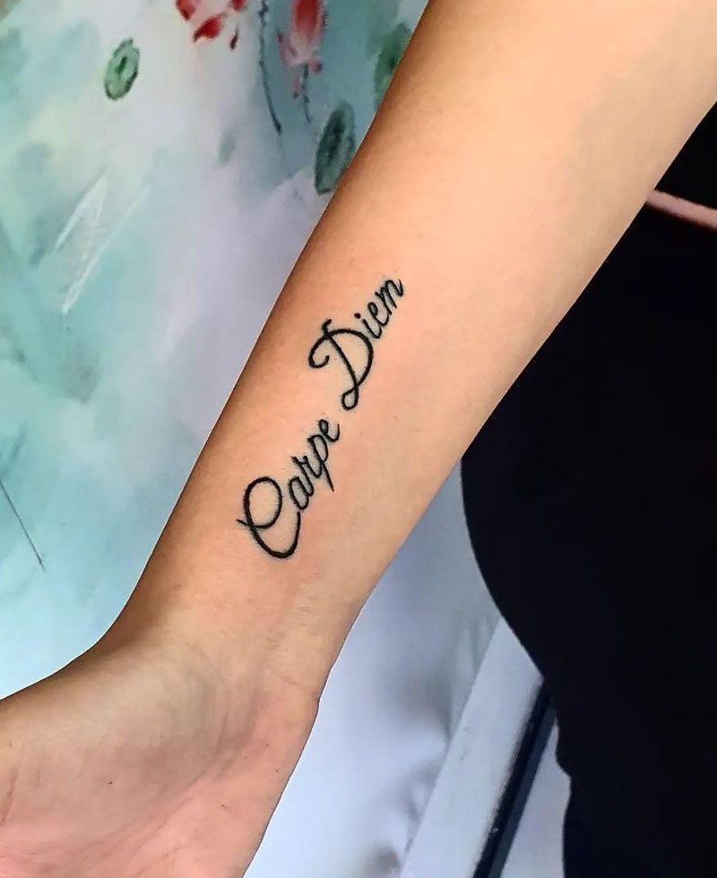 30 Unique Carpe Diem Tattoos You Must Love