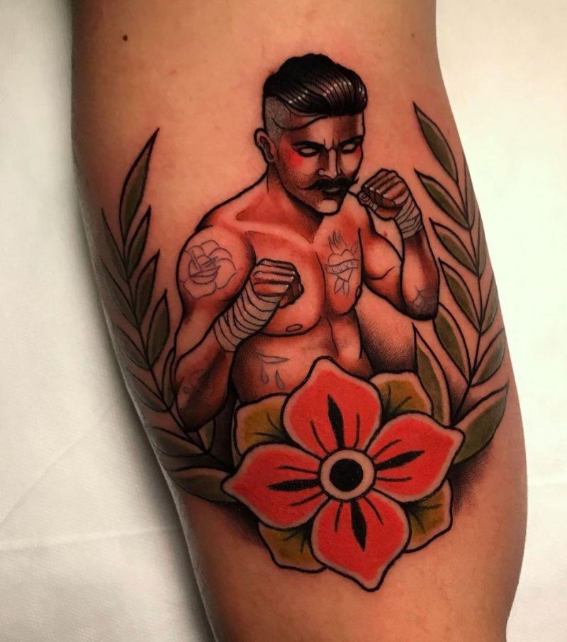 30 Excellent Fighter Tattoos You Must Love