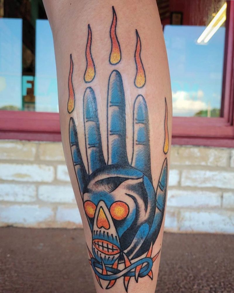 30 Unique Hand of Glory Tattoos to Inspire You