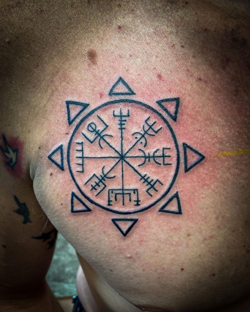 30 Gorgeous Helm Of Awe Tattoos You Can Copy