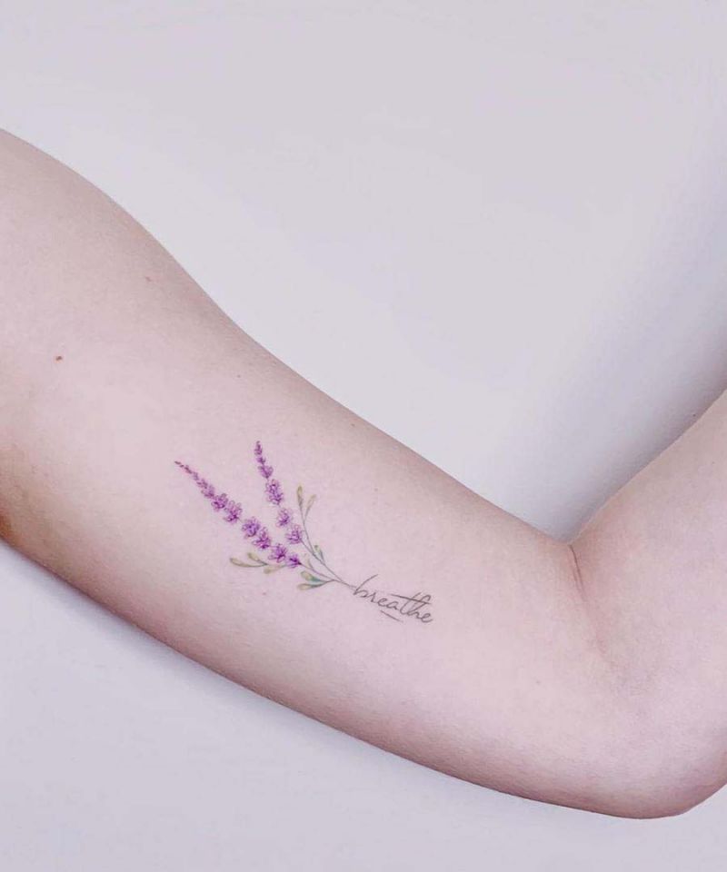 30 Elegant Lavender Tattoos You Can Copy