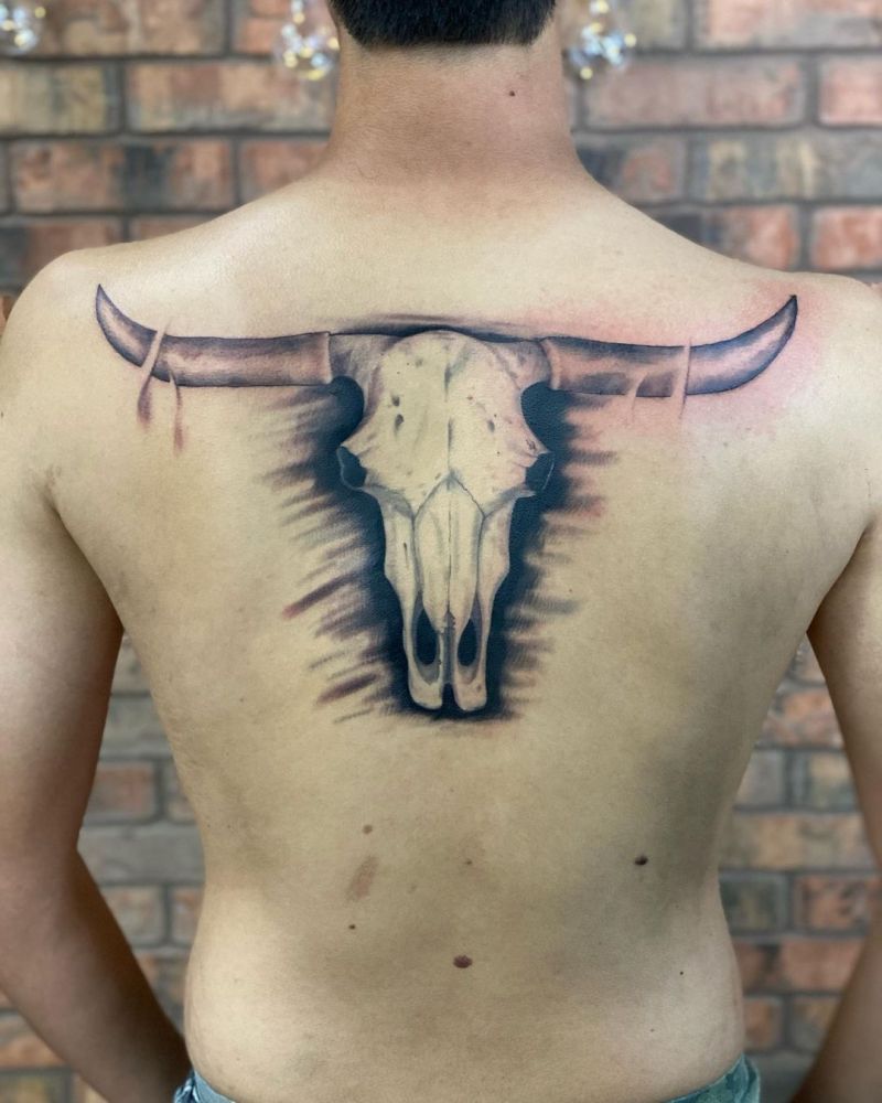 30 Cool Longhorn Tattoos You Must See