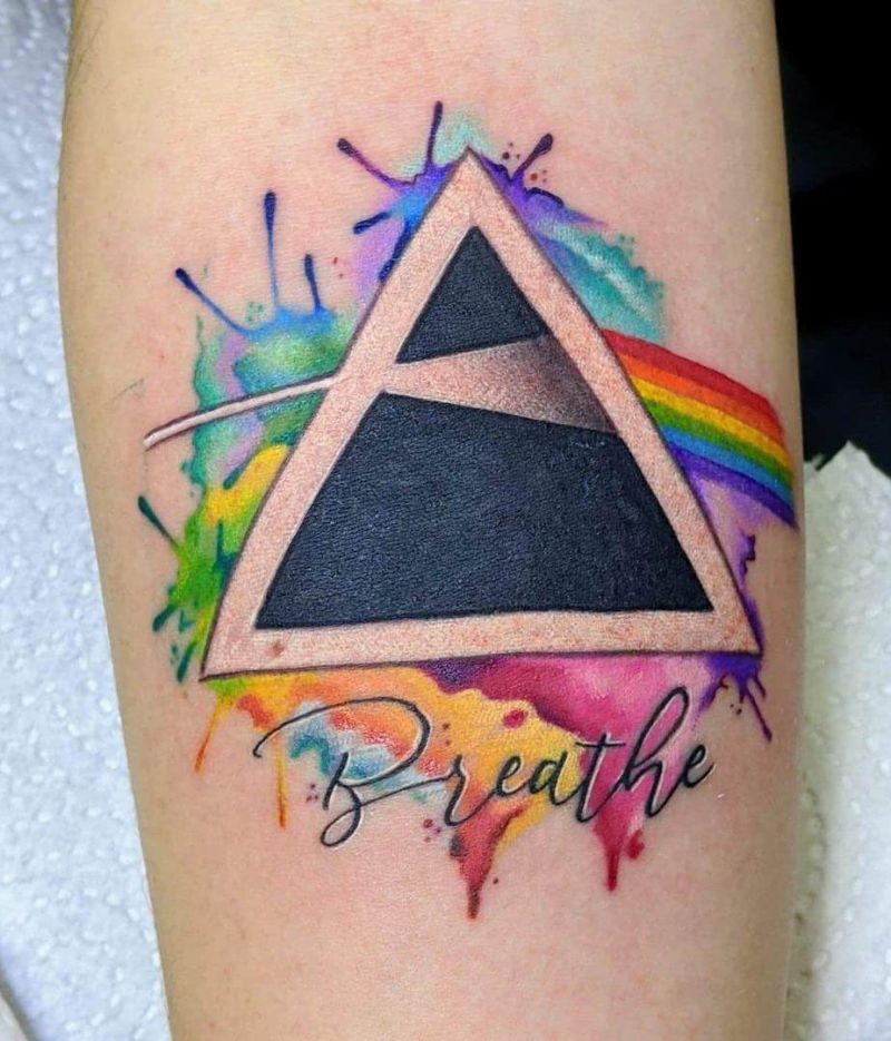 30 Elegant Prism Tattoos You Must Try