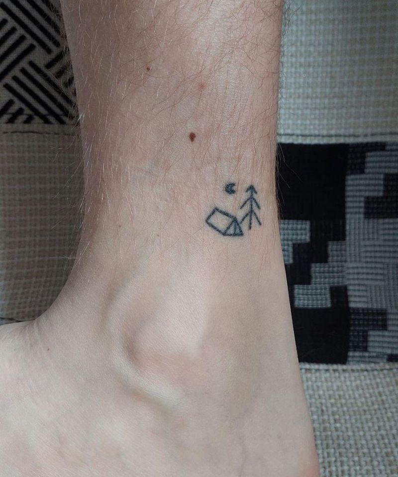 30 Pretty Tent Tattoos You Must Love